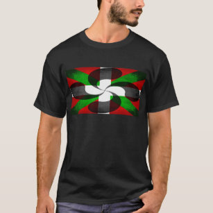 T-shirt Drapeau basque et croix