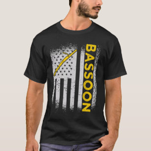 T-shirt Drapeau bassooniste américain