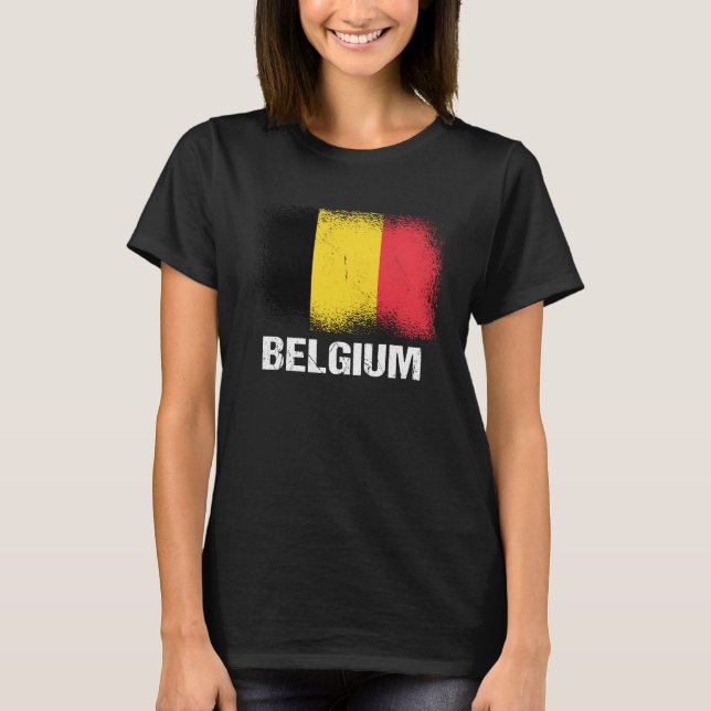 T-shirt Drapeau belge (Devant)