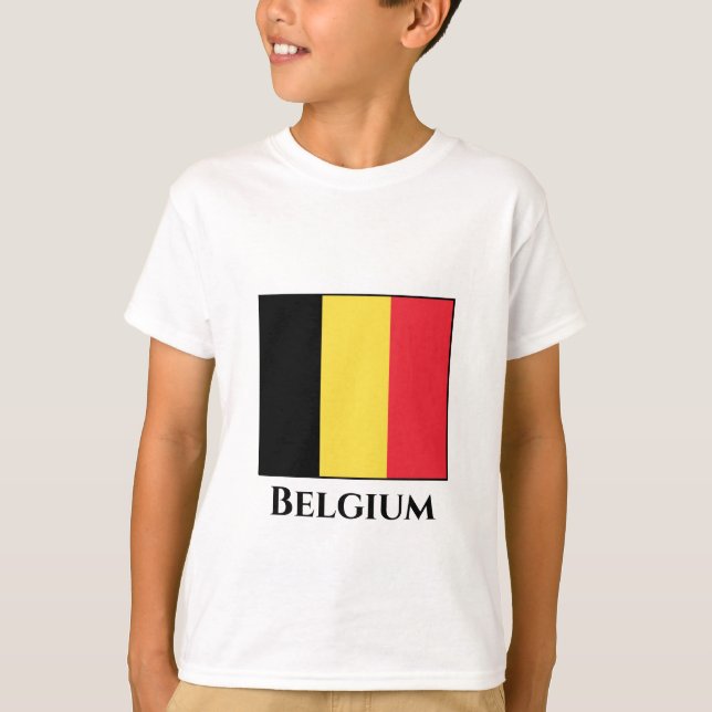T-shirt Drapeau belge (Devant)