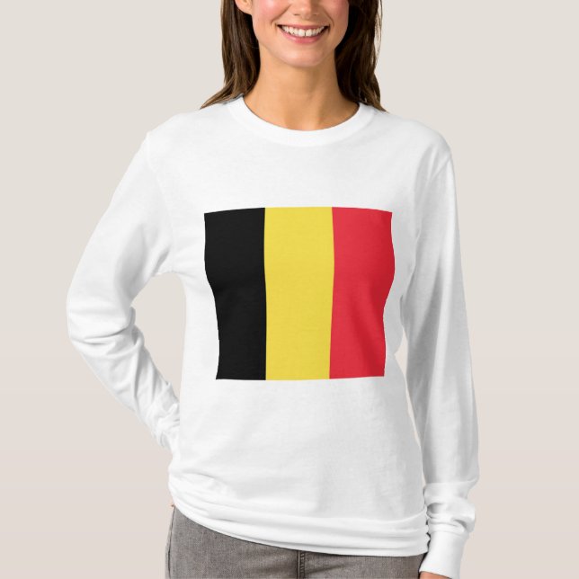 T-shirt Drapeau belge (Devant)