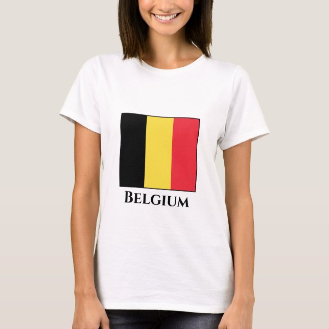 T-shirt Drapeau belge (Devant)