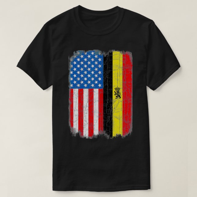 T-shirt Drapeau belge Belgique Belgie Belgique (Design devant)