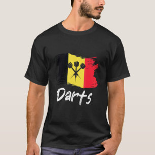 T-shirt Drapeau belge fléchettes Belgique Pays D