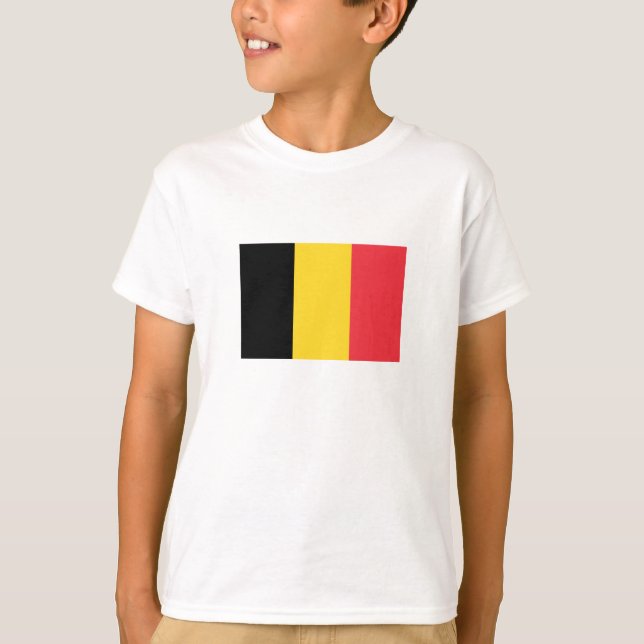 T-shirt Drapeau belge patriotique (Devant)