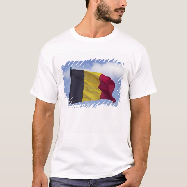 T-shirt drapeau belge RF) (Devant)