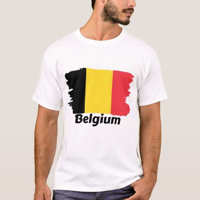 T-shirt Drapeau Belgique (Devant)