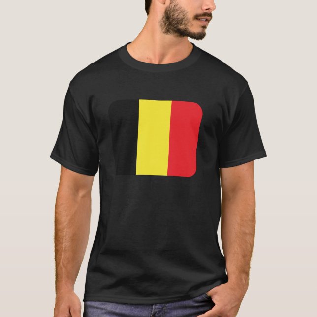 T-shirt Drapeau Belgique (Devant)
