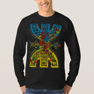 T-shirt Drapeau Berbère Avec Symbole Yaz Amazigh Fier Tama