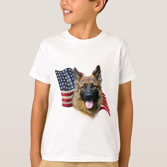 T-shirt Drapeau berger allemand (Devant)
