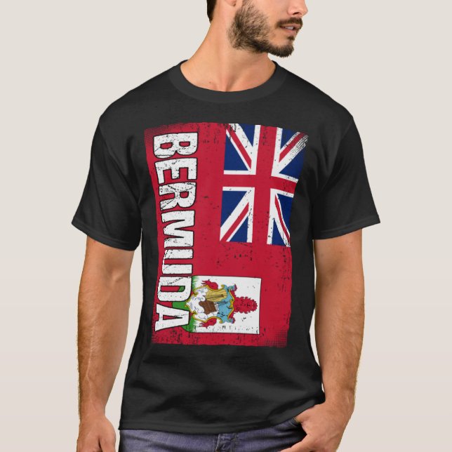 T-shirt Drapeau Bermudes Bermudes 1 (Devant)