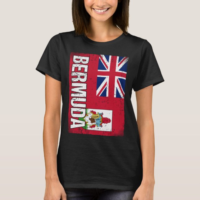 T-shirt Drapeau Bermudes Bermudes 1 (Devant)