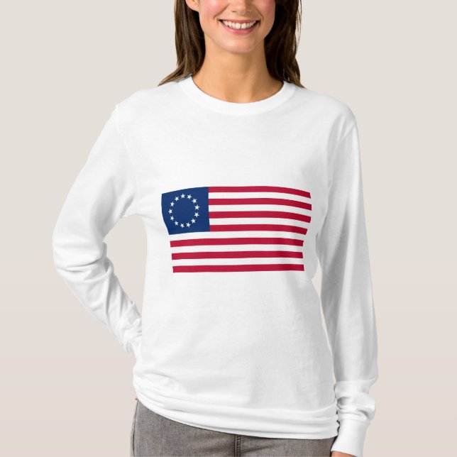T-shirt Drapeau Betsy Ross (Devant)
