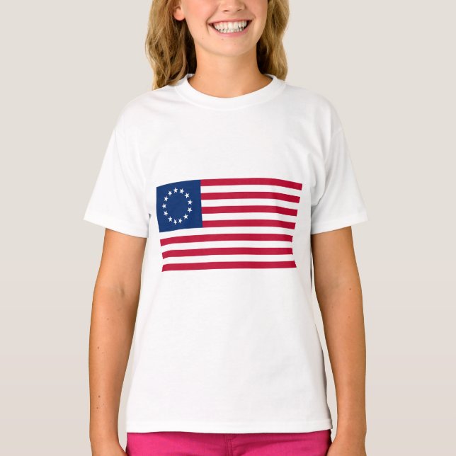 T-shirt Drapeau Betsy Ross (Devant)