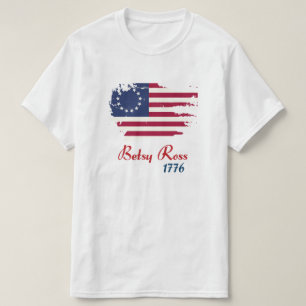 T-shirt Drapeau Betsy Ross 1776 13 Étoiles Drapeau améri