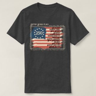 T-SHIRT DRAPEAU BETSY ROSS 250