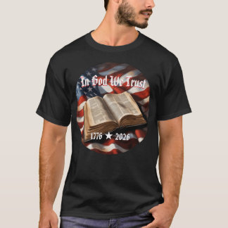 T-Shirt Drapeau Biblique 250e Anniversaire América
