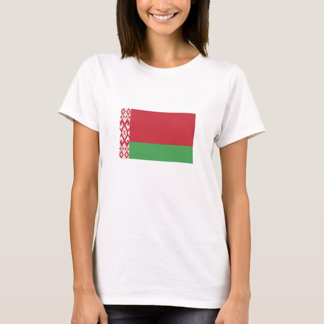 T-shirt Drapeau Biélorusse Patriotique (Devant)