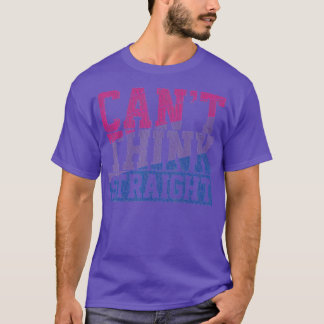 T-shirt Drapeau bisexuel Cant hink Gay pride droit Mois L