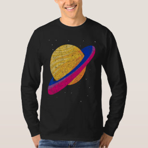 T-shirt Drapeau bisexuel Queer Saturn Bi Pride Lgbt Bisexu