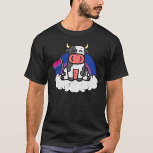 T-shirt Drapeau Bisexuel Vache Lgbt Bi Fierté Machin Fermi