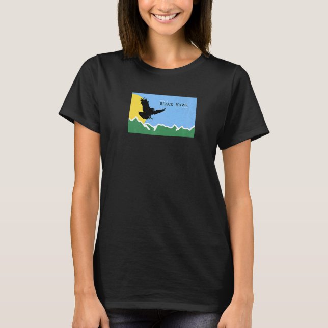 T-shirt Drapeau Black Hawk Colorado (Devant)