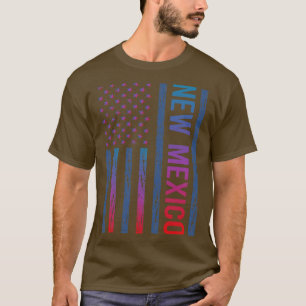 T-shirt Drapeau bleu Nouveau Mexique
