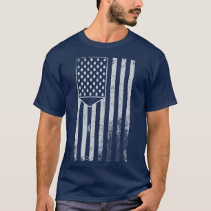 T-shirt Drapeau bleu "Spatula américain" hommes de Rhino