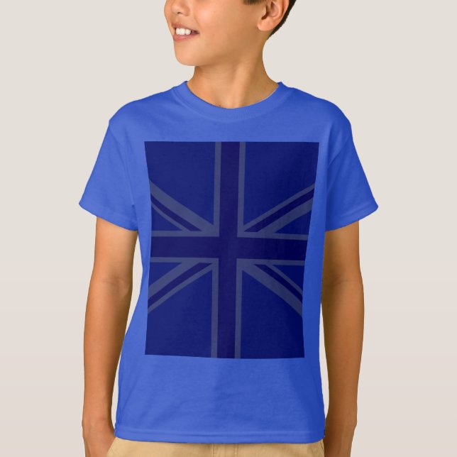 T-shirt Drapeau Bleu Union Jack (Devant)