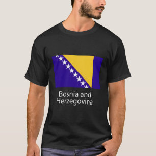 T-shirt Drapeau bosniaque Bosnie-Herzégovine