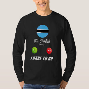 T-shirt Drapeau Botswana Souvenir Botswana Appelle Est App