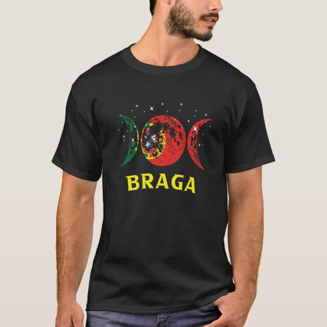 T-shirt Drapeau Braga Portugal (Devant)