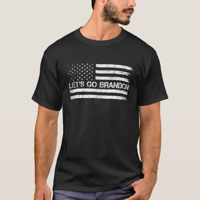 T-shirt Drapeau Bransdon Brandon USA (Devant)