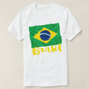 T-shirt Drapeau Brésil Brésil