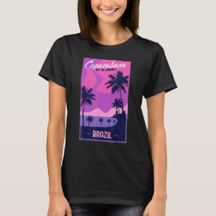 T-shirt Drapeau Brésil de vacances Copacabana