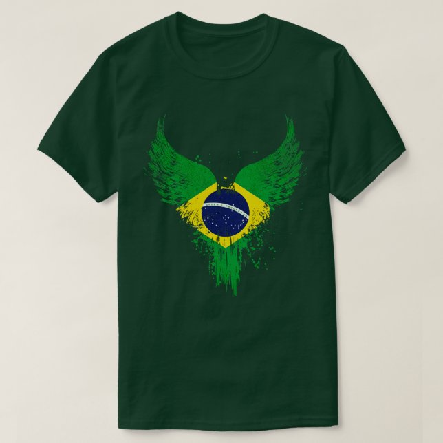T-shirt Drapeau brésilien (Design devant)