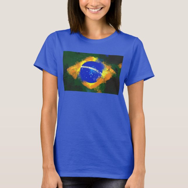 T-shirt Drapeau brésilien BR Brasil (Devant)