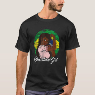 T-shirt Drapeau brésilien Brésil fille brésilienne 1