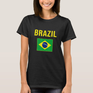 T-shirt Drapeau brésilien de football