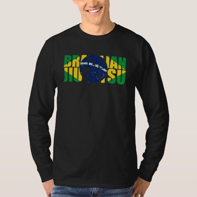 T-shirt Drapeau brésilien Jiu-Jitsu 3 BJJ (Devant)