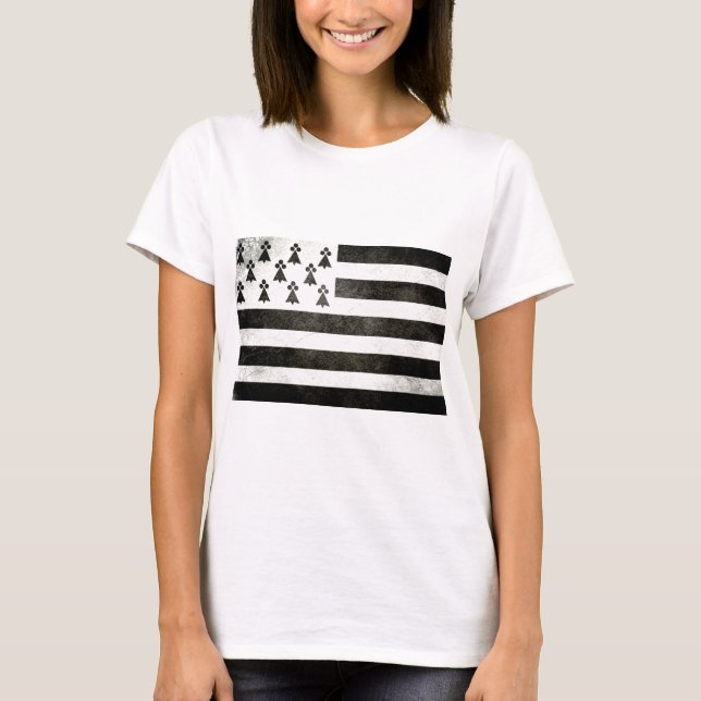 T-shirt Drapeau Bretagne Vintage (Devant)