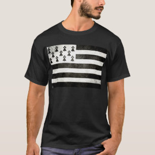 T-shirt Drapeau Bretagne Vintage