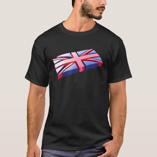 T-shirt Drapeau britannique Angleterre Royaume-Uni Grande- (Devant)