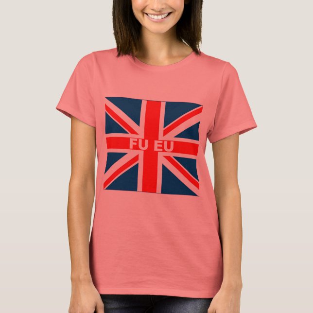 T-shirt Drapeau britannique anti-UE (Devant)