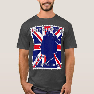 T-shirt Drapeau britannique de la Reine 70 ans Platinum Ju