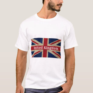 T-shirt Drapeau britannique en détresse