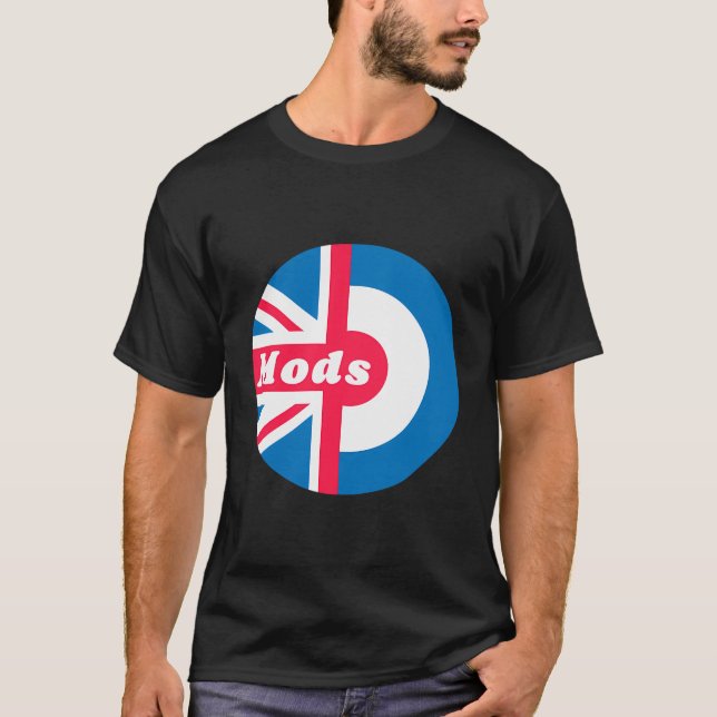 T-shirt Drapeau britannique Mods cible Union Jack Roundel (Devant)