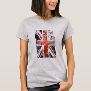 T-shirt Drapeau britannique rétro Vintage Union Jack
