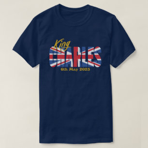 T-shirt Drapeau britannique Roi Charles