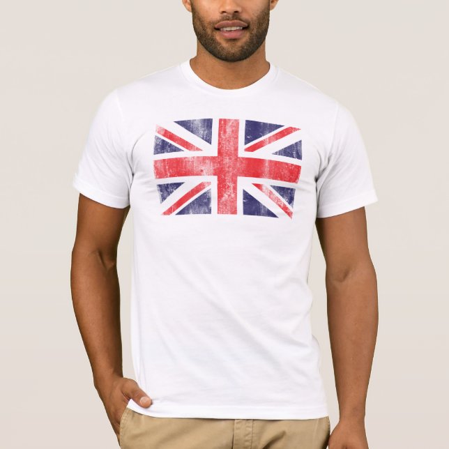 T-shirt Drapeau britannique vintage (Devant)